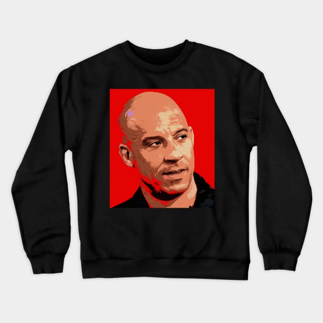 vin diesel Crewneck Sweatshirt by oryan80